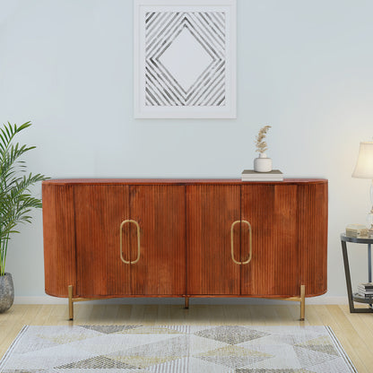 Caravelle Solidwood Sideboard in Dark Brown Colour