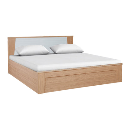 Ambra  King Bed with Hydraulic Storage in Oak Colour